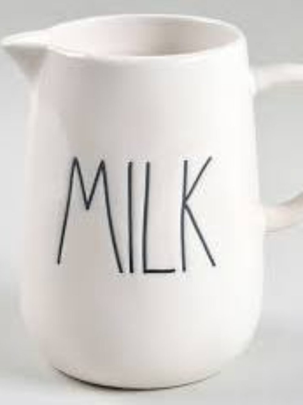 Rae Dunn Ceramic White Milk Pitcher Jug